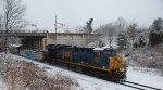 CSX 3312 leads Q404 east at the TL's MP 50